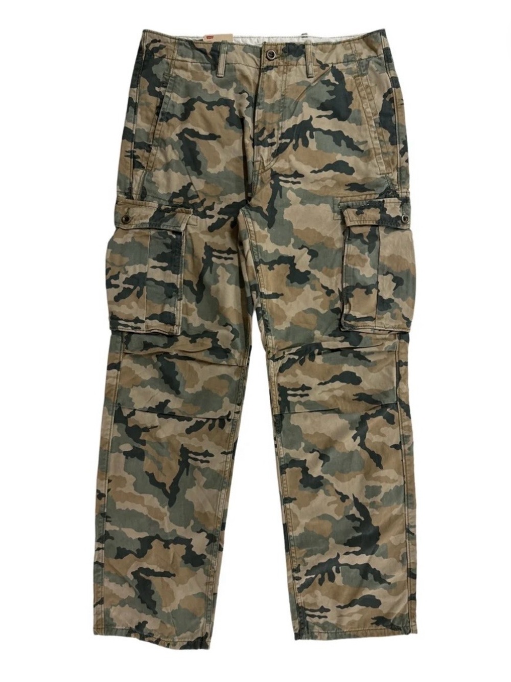 Men's Camouflage Cargo Pants in Olive Khaki
